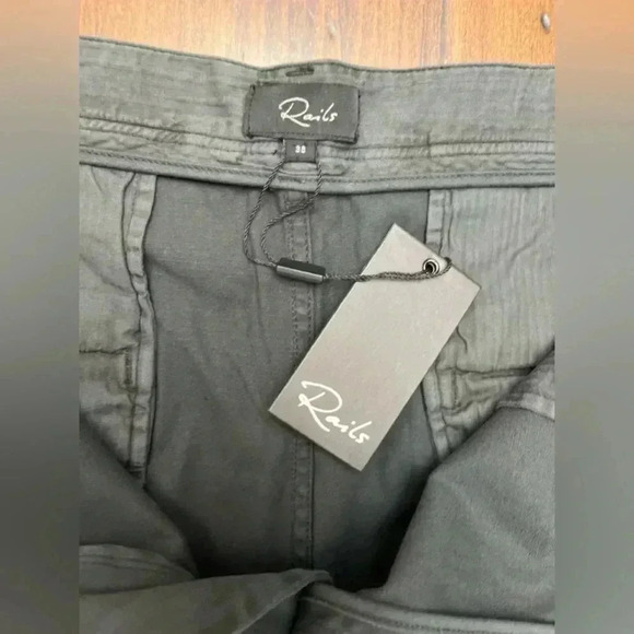 Rails Thomas Twill Chino Pants Size 38 Charcoal Business Casual Neutral $228 NWT - Picture 4 of 16